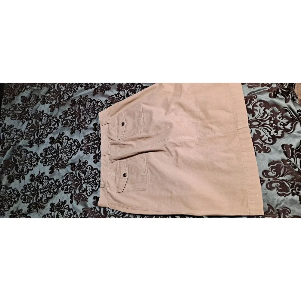 Ralph Lauren 16 Women's‎ Tan Button Front Skirt